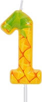 Pineapple design 1st birthday cake candle